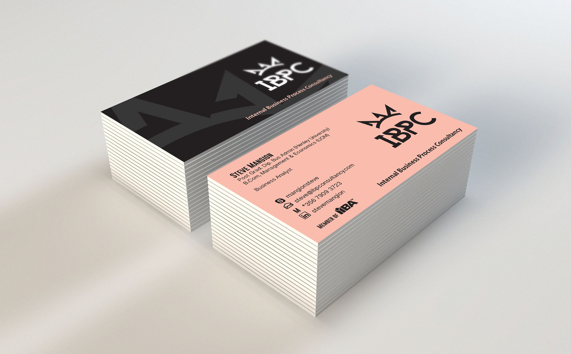 IBPC branding material and business cards