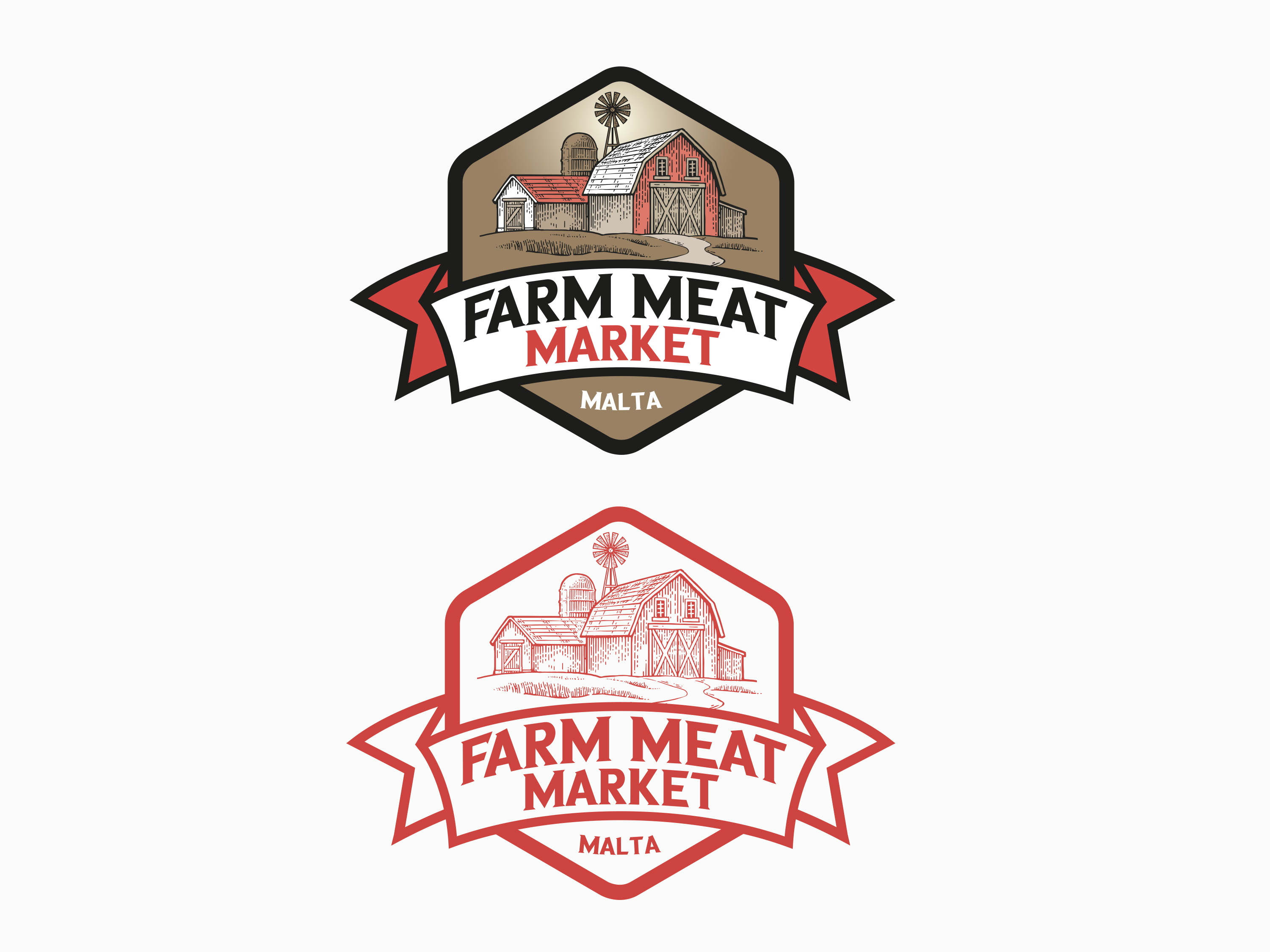 Farm Meat Market logos